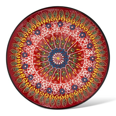 Talerz ceramiczny ręcznie zrobiony na ścianę 30 cm