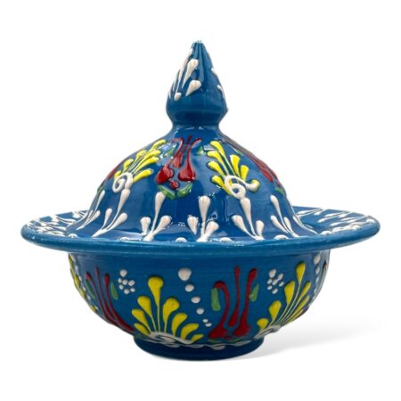 Cukiernica ceramiczna ręcznie malowana w kwiaty