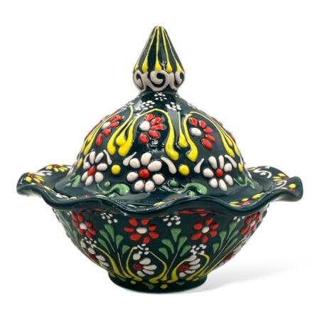 Cukiernica ceramiczna ręcznie malowana