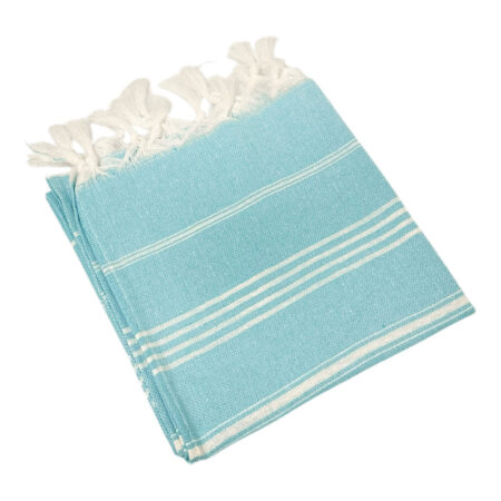 Ręcznik do włosów peshtemal niebieski 105 cm x 44 cm