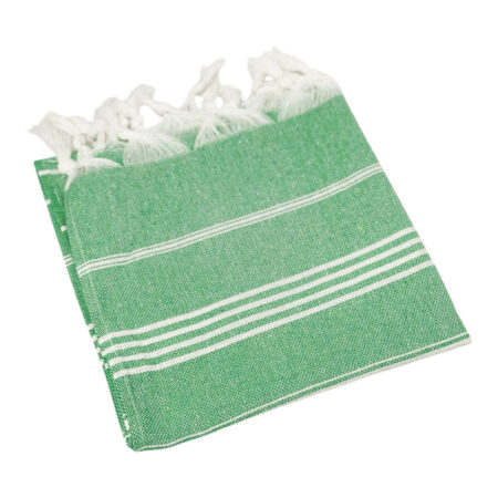 Ręcznik  do włosów peshtemal zielony 105 cm x 44 cm