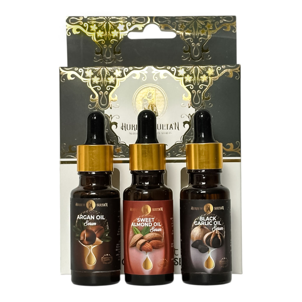galeriasultana.pl sklep turecki Zestaw trzech olejków serum Hurrem Sultan Miracle Set (1)