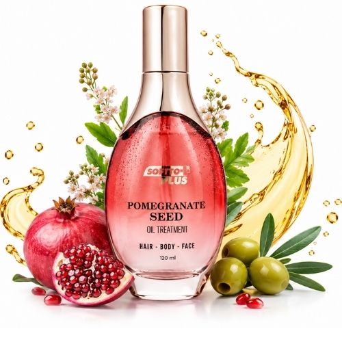 Olejek z granatu Softto Plus 120 ml do włosów, twarzy i ciała - obrazek 2