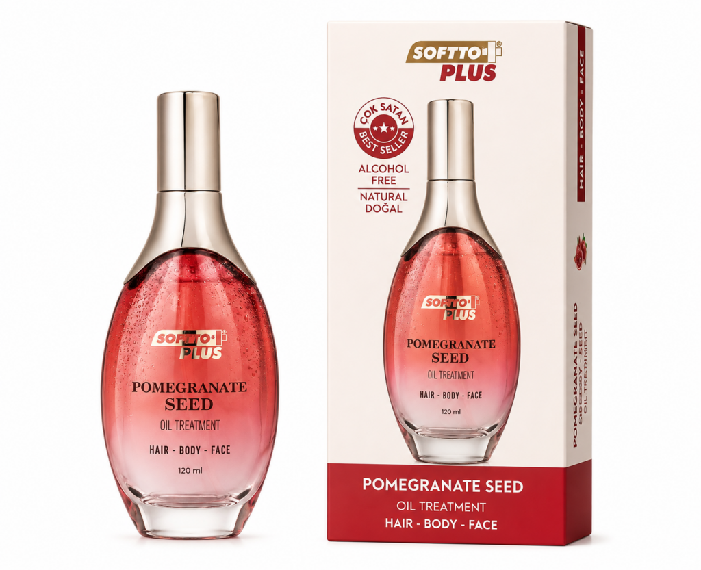 Olejek z granatu Softto Plus 120 ml do włosów, twarzy i ciała