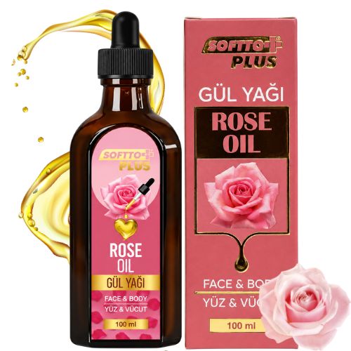 Olejek różany Softto+ Plus 100 ml  do twarzy i ciała